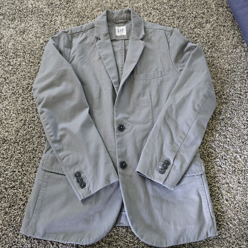 Gap Womens Gray XS 2 Button Blazer  Lined Sleeves  Pockets